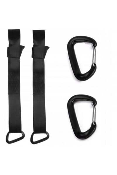 Neo-Sport Set 2 Curele si 2 Carlige pentru montare leagan / hamac de gradina