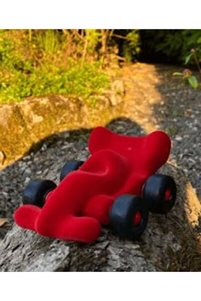 Rubbabu Mașină de curse din cauciuc Modena, 14 cm, roșie,