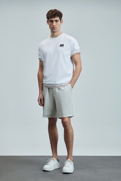 Lufian 111050042 Moon Men's Shorts Stone