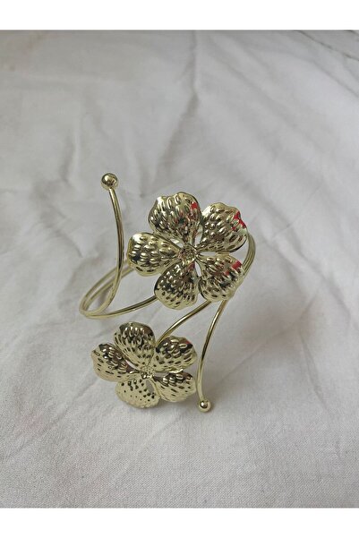 AYDA STORE GOLD RENK ÇİÇEKLİ ÜST KOL BİLEZİĞİ ARM CUFF