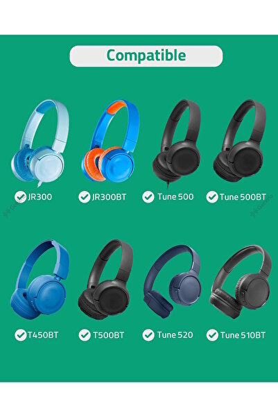 m.tk moveteck Jbl ile Uyumlu Kulaklık Pedi Süngeri Tune T500bt 510bt 520bt T560bt T600 T450 460 Jr300 310 T250