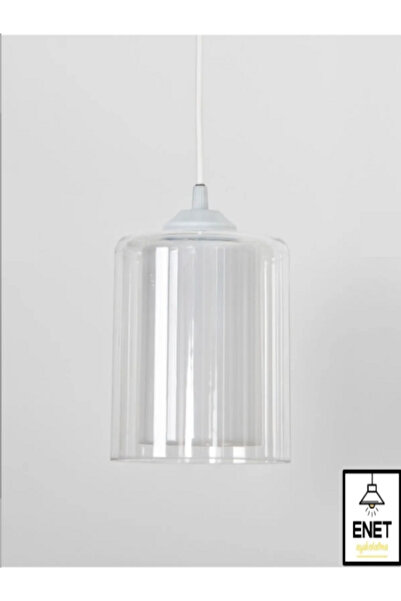 zorbey enet aydınlatma Mika Çift Camlı Sarkıt Tekli Siyah/beyaz Kablo Seçeneği Füme Bal Şeffaf 3 Renk Seçeneği