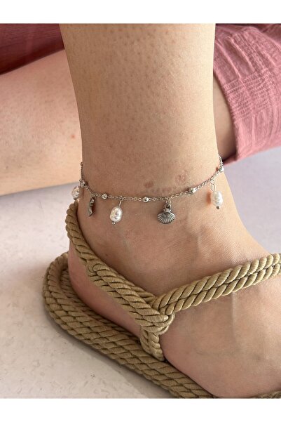 CEY ACCESSORY خلخال مزين باللؤلؤ