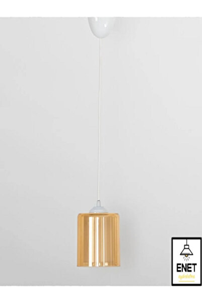 zorbey enet aydınlatma Mika Çift Camlı Sarkıt Tekli Siyah/beyaz Kablo Seçeneğ...