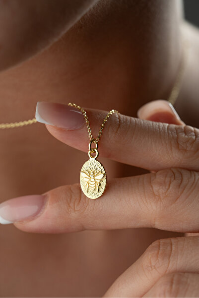 Silvano Jewelry 925 Ayar Gümüş Tasız Arı Model Kolye