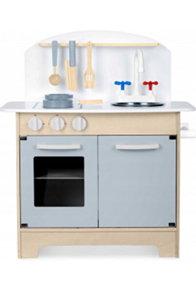 Ricokids Wooden Kitchen with Accessories for Kids, 70 x 48.5 x 28 cm,