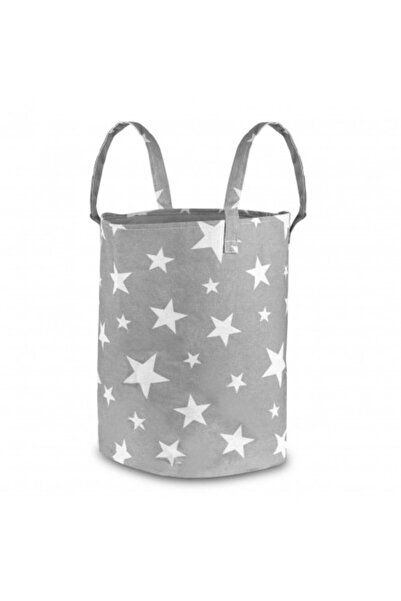 NUKIDO Καλάθι και οργανωτής για παιχνίδια, 60 x 35 cm, Nukido, γκρι με λευκά ...