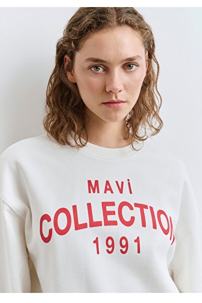 Mavi collection baskılı loose fit (rahat kesim) sweatshirt