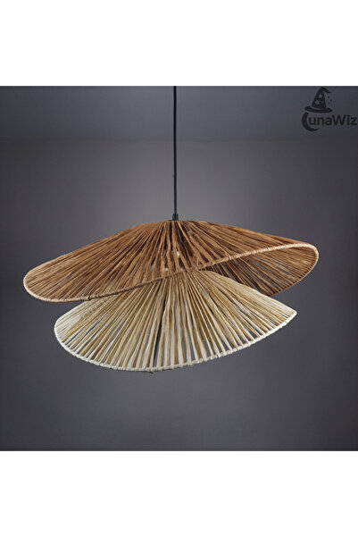 Luna Wiz İstiridye Kağıt Rafya Avize