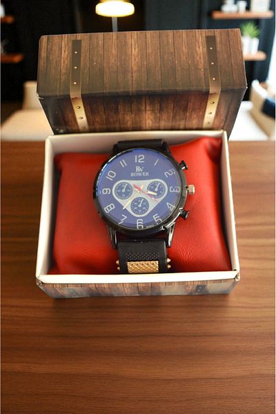 MERTCAN KNİFE Gift Male Wrist Watch with Silicone Cord Box