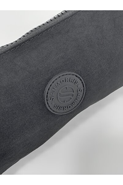 Sanmorris Women's Crinkle Fabric Pen Holder/Wallet with Hand and Cross Straps and Coin Compartment