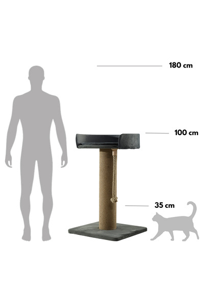 Pet Dreams Skye Luxury Cat Scratching, Rope Toy, Cushioned Rest Area