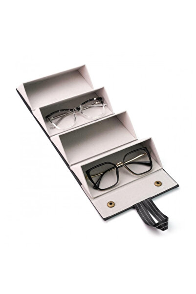 EXCLUSIVE STYLE Protective Case for 4 Pairs of Glasses