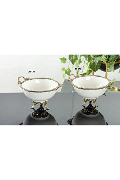 BULUTHOMEAKSESUAR 2 قطعة وعاء سلطة من البورسلين AVANGARD ANTIQUE