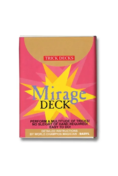 OyuncaklarÜlkesi Bicycle Mirage Deck Red Red Premium Playing Card Playing Cards Illusion Deck