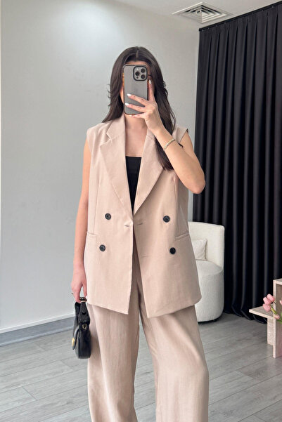 My Blog Stone Black Button Suit - 9568