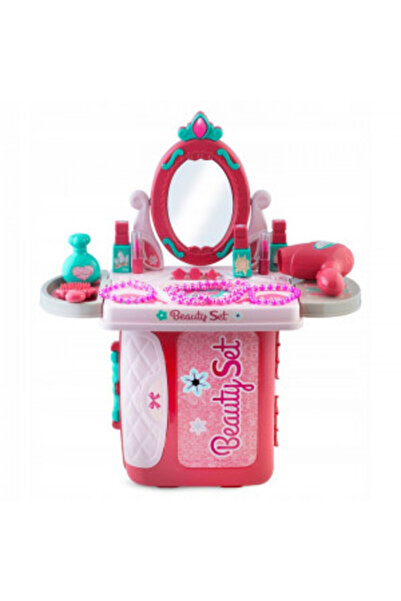 Ricokids Plastic dressing table for children, 2 in 1, suitcase type, with makeup accessories, drawer, mirror