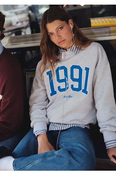 Mavi 1991 Printed Loose Fit Sweatshirt