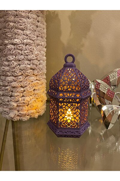 smilechild Dekoratif Fener Mumluk led mum dahildir 13 cm