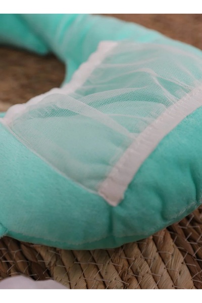 Fun Moment 2 in 1 Self Feeding Nursing Pillow for Baby, Tiffany Color