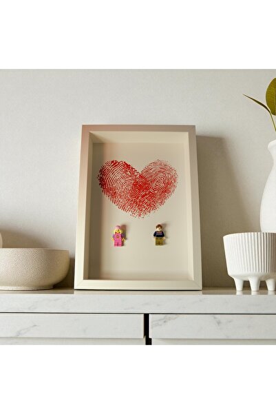 glownux Kişiye Özel Lego Figürlü Tablo,Hediye Çerçeve,Hediye,Kişiye Özel Anı ...