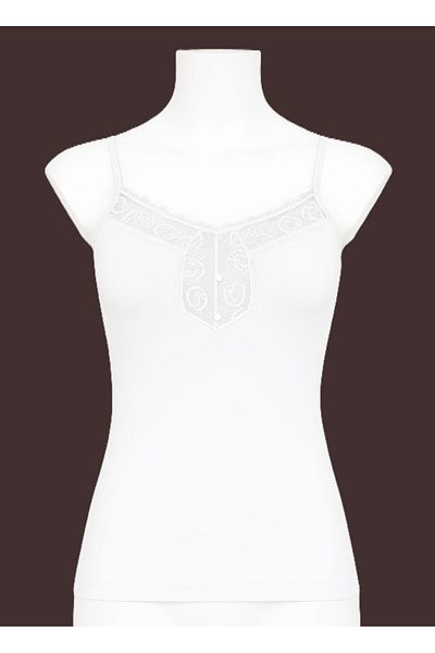 KOTA İÇ GİYİM Women's Thin Strap Lace Cotton Tank Top/Body (1 Piece)