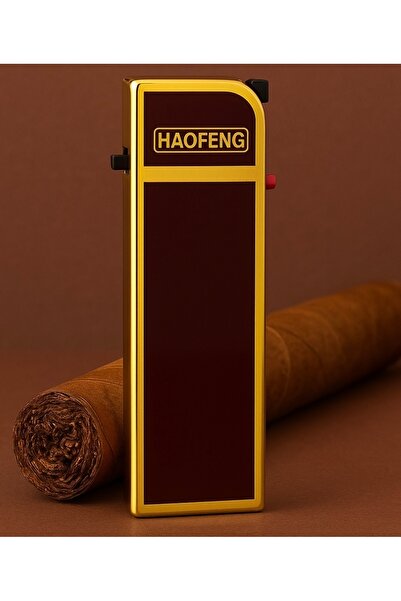 Hunter Haofeng Altın Çerçeveli Plastik Çakmak – Şık ve Kullanışlı Tasarım