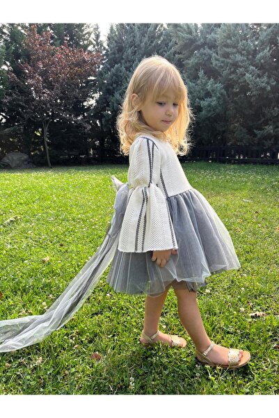 Pinkitokids POLEN Triko Kız Çocuk Elbise