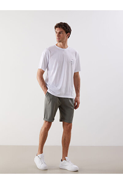 LC Waikiki Pantaloni scurți pentru bărbați cu croială standard kaki