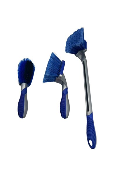 virtuestr Virtues Premium 3 Parça Jant-Davlumbaz-Lastik Fırça Seti