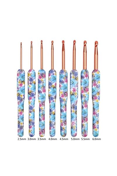 miraylahobi Örgü Tığ Seti Bronz Uçlu 8'li