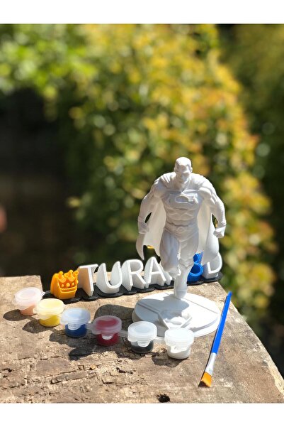 shop Süpermen Figürü Kendin Boya Seti – Çocuklar İçin Boya ve Fırça Dahil