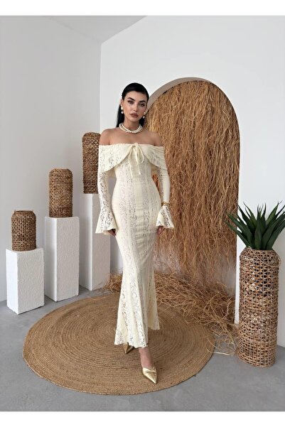 RİVASS Dantel Straplez Elbise