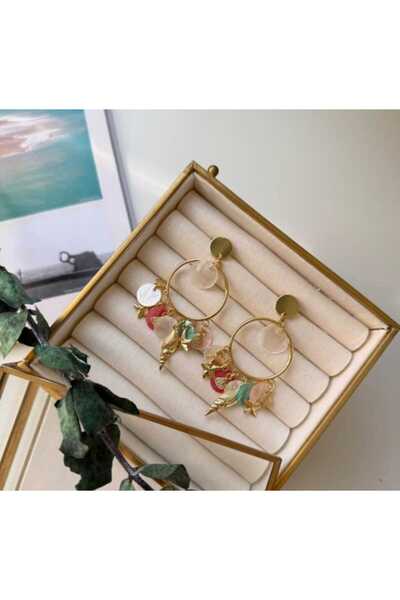 by deniz çakır takı & aksesuar Shell Dangle Earrings