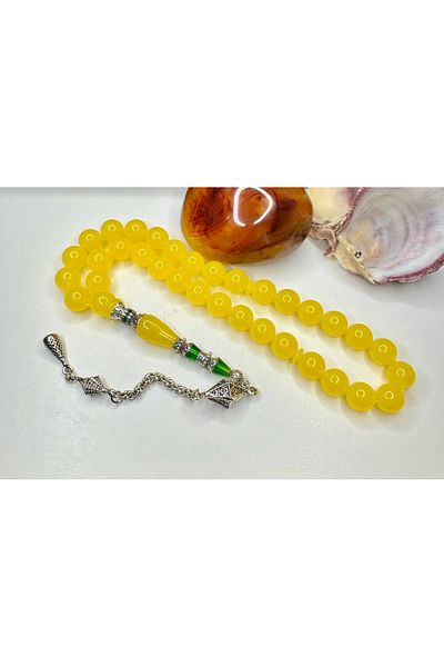 İskenderun Tesbihcilik Handcrafted Nakkaş Imame Yemen Zar Metaphor Squeeze Amber Prayer Beads