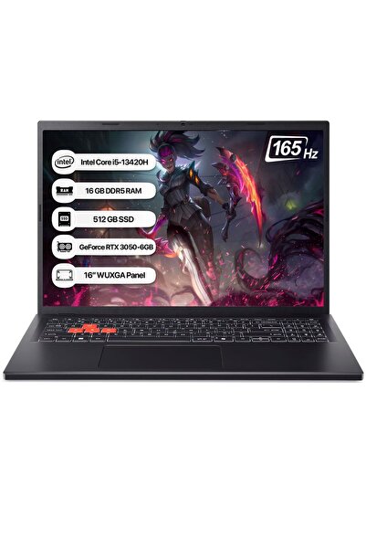 ACER Nitro Lite NH.DAAEY.001 i5-13420H 16 GB 512 GB SSD RTX3050-6GB 165Hz 16 WUXGA Dos Notebook