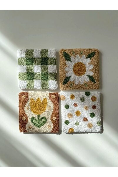 Bohodella 4’lü Punch Bardak Altığı