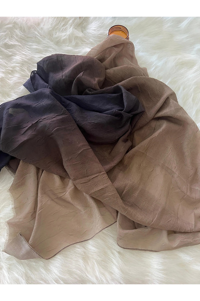 VaVscarfs Gradient Color Transition Comfort Shawl Brown