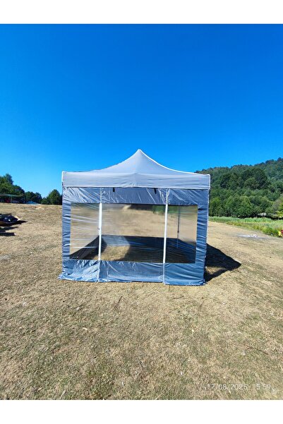 atabay outdoor 3x3 m 30 mm Gazebo Tente – PVC Yan Duvarlı Kamp ve Etkinlik Ça...