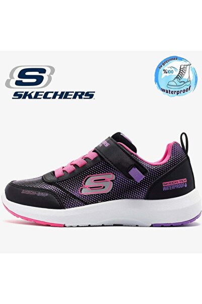 SKECHERS Dynamic Tread - Pantofi negri pentru fete mari Journey Time 303387 l...