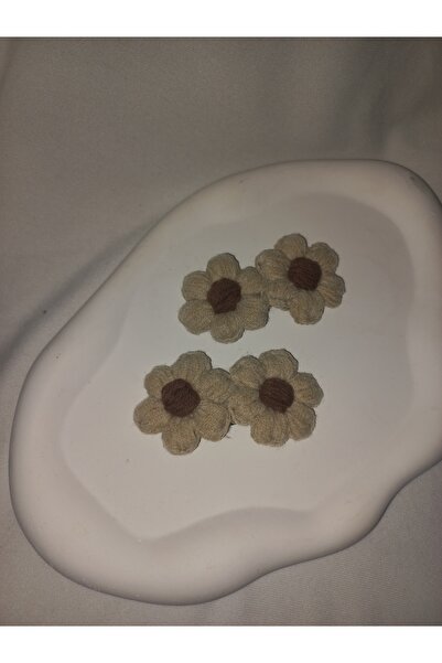 lavantebutik Κλιπ μαλλιών με πλέξη παπαρούνας και κούμπωμα