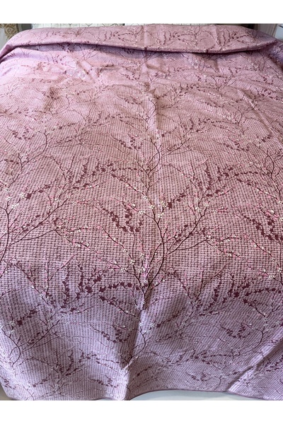 ŞENER HOME Sprout Pattern Printed 200X240 Cm. Double (Battal) Single Pike