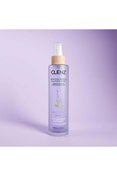 clenz بخاخ منظف ومرطب ومنعش للوجه والجسم والشعر بخلاصة بندق الساحرة - اللافند...