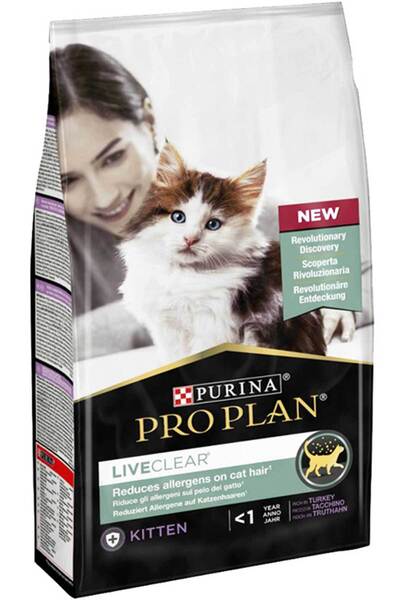 Pro Plan LiveClear Alerjen Azaltan Hindili Yavru Kedi Maması 1,4kg Luxury