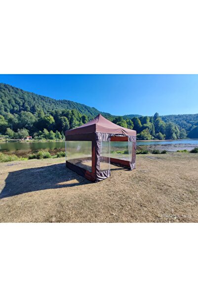 atabay outdoor 3x3 m 30 mm Gazebo Tente – PVC Yan Duvarlı Kamp ve Etkinlik Ça...