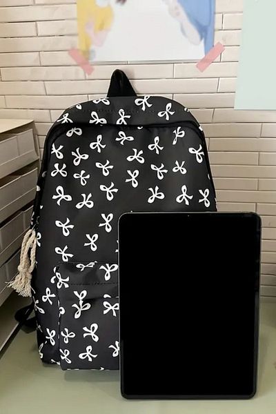 Woys Bags Patterned Backpack Sports Bag School Bag Daily Use Bag