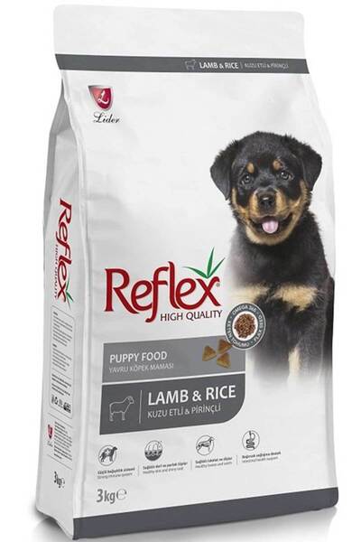 Reflex Puppy Kuzu Eti ve Pirinçli Yavru Köpek Maması 3kg Luxury