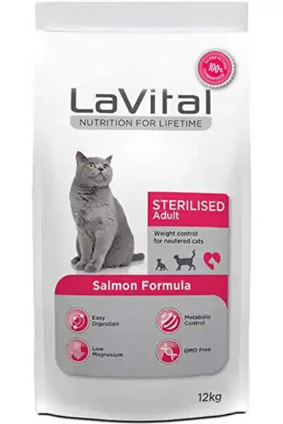 LaVital LaVital için Somonlu Kısırlaştırılmış Kedi Maması 12kg