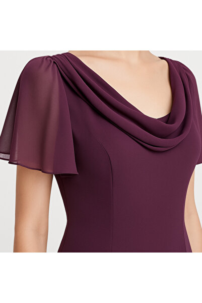 GÜLÇİNCE Şifon Astarlı Özel Tasarım Kadın Abiye, Mezuniyet,Düğün,Nişan Elbisesi