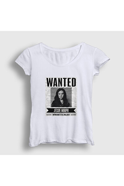 Presmono Tricou alb Wanted Jessie Murph pentru femei 575421tt